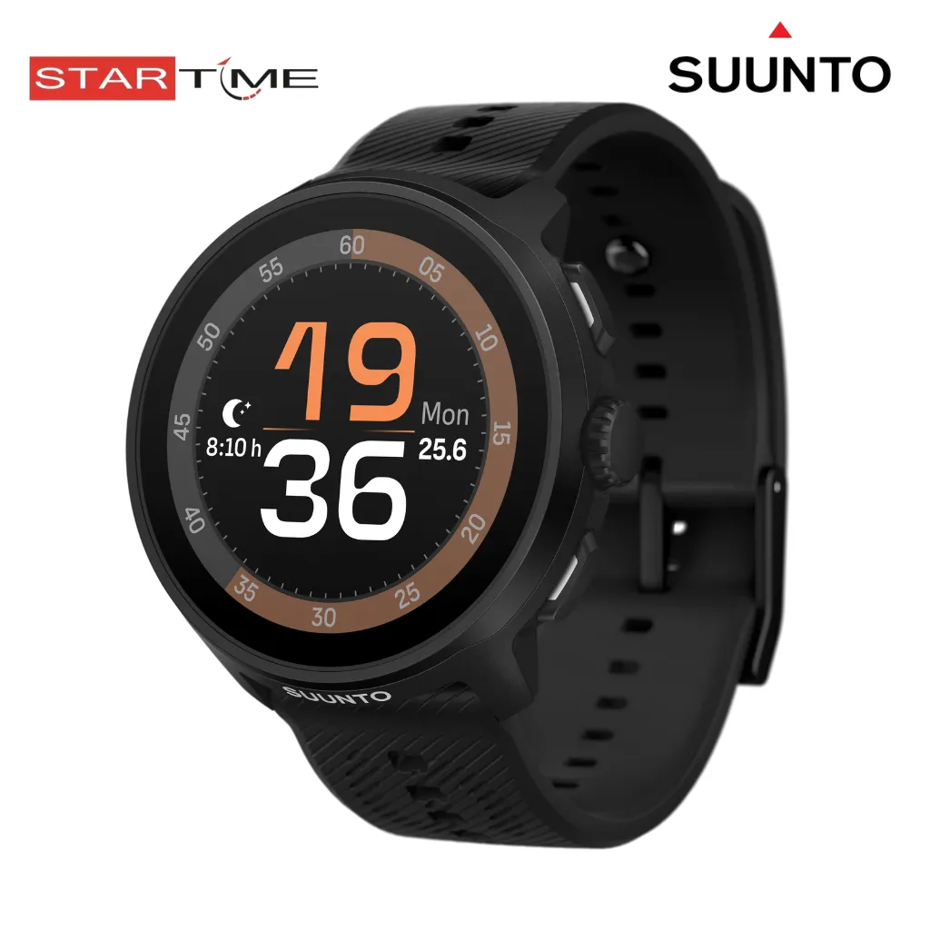 Suunto Run All Black Silicone Strap SS051272000 - Run your story