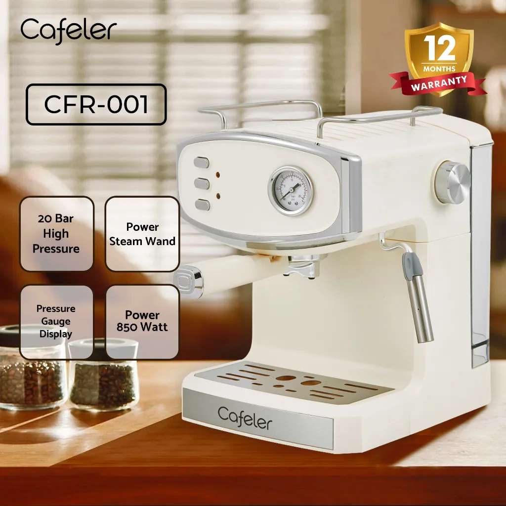 Mesin Kopi Espresso Cafeler 20 Bar Coffee Maker Machine Steam Wand Fast Heating System