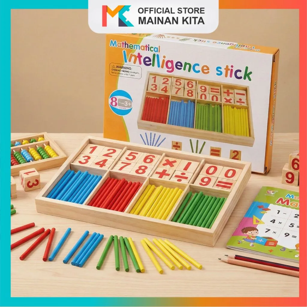 MK905 Mathematical Intelligence Stick / Puzzle Stick Matimatika / Mainan Edukasi Puzzle Anak