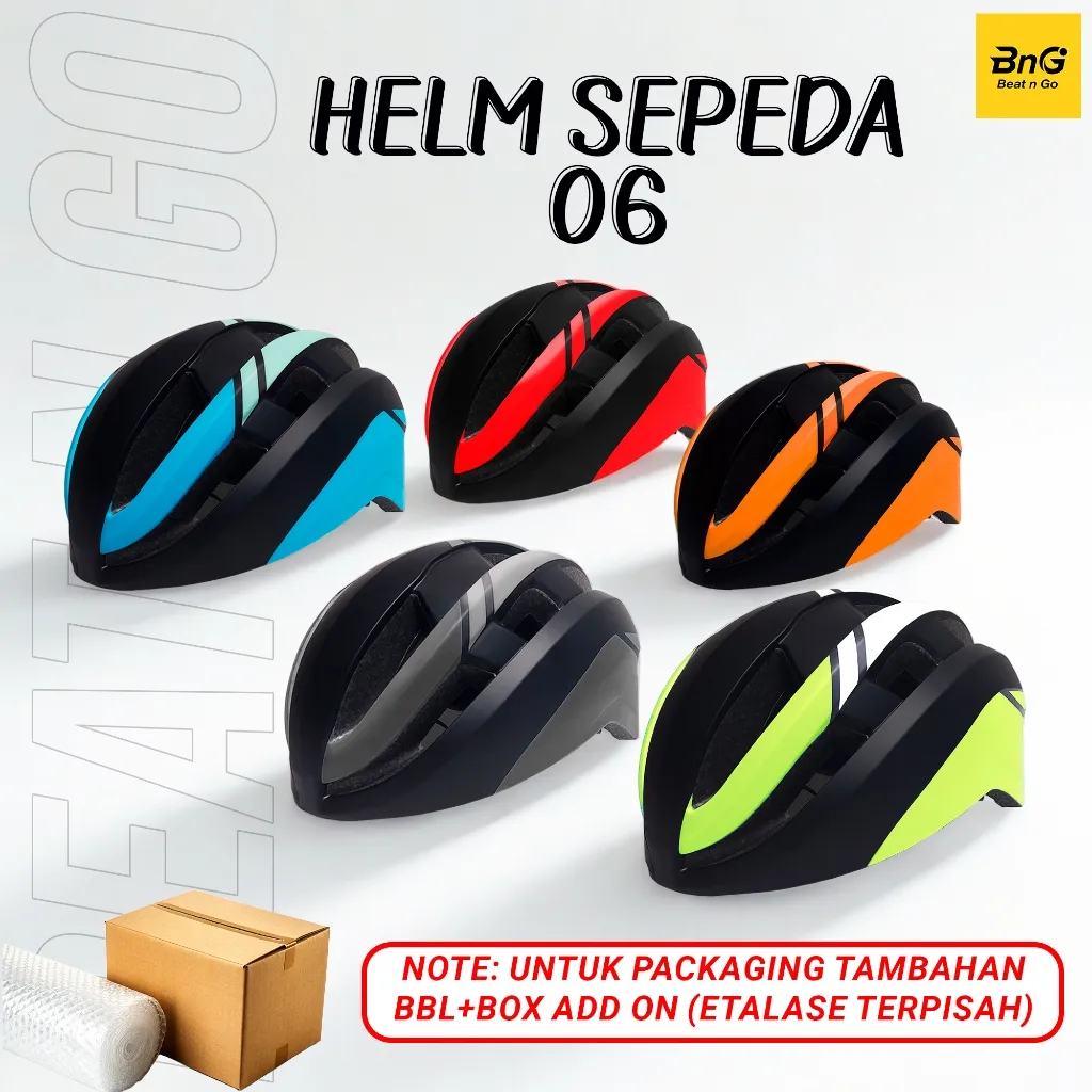 Beat n Go - Helm Sepeda GowesDewasa MTB Roadbike TYPE 06 - EPS Foam & PC Shell