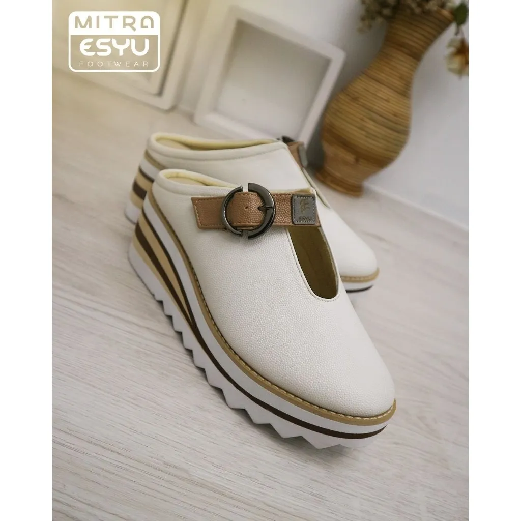 ESYUFOOTWEAR - LEONA cream -Sepatu Wedges