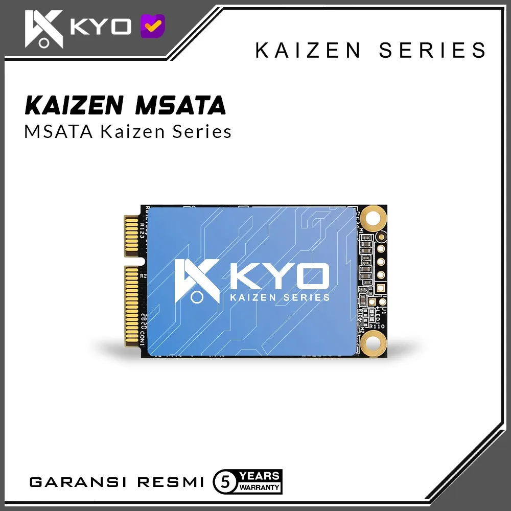 KYO Kaizen SSD mSATA 128GB 256GB 512GB 1TB SSD M.SATA SSD MSATA Garansi 5 Tahun