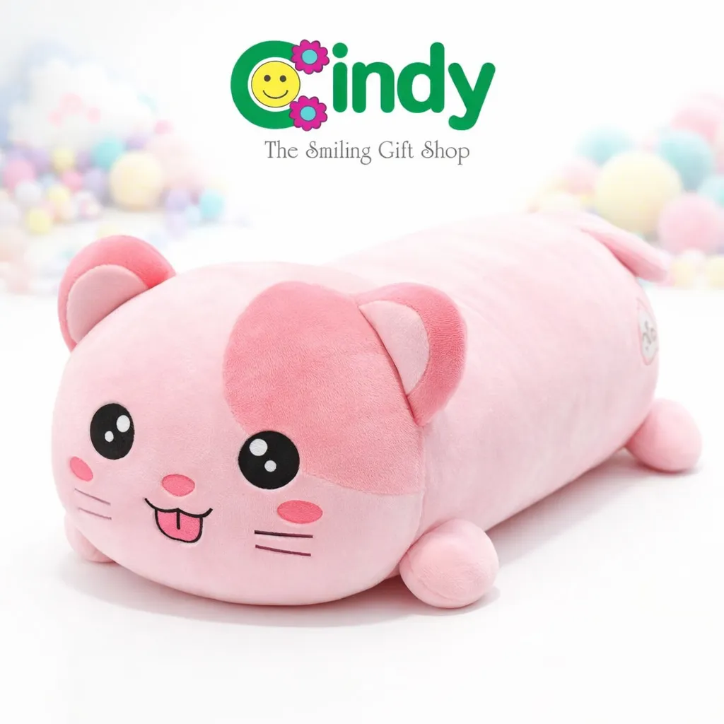 Cindy Guling Bentuk Kucing Panjang Premium Lembut Nyaman Untuk Tidur Dekorasi Kamar Anak