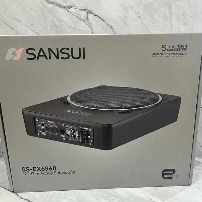 Subwoofer Slim Aktif Kolong SANSUI 10 Inch & 8 Inch Sub kolong Ori