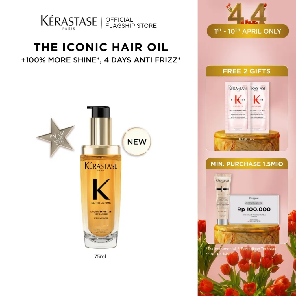 Kerastase Elixir Ultime 75ml Hair Oil for Shiny Hair & Anti Frizz
