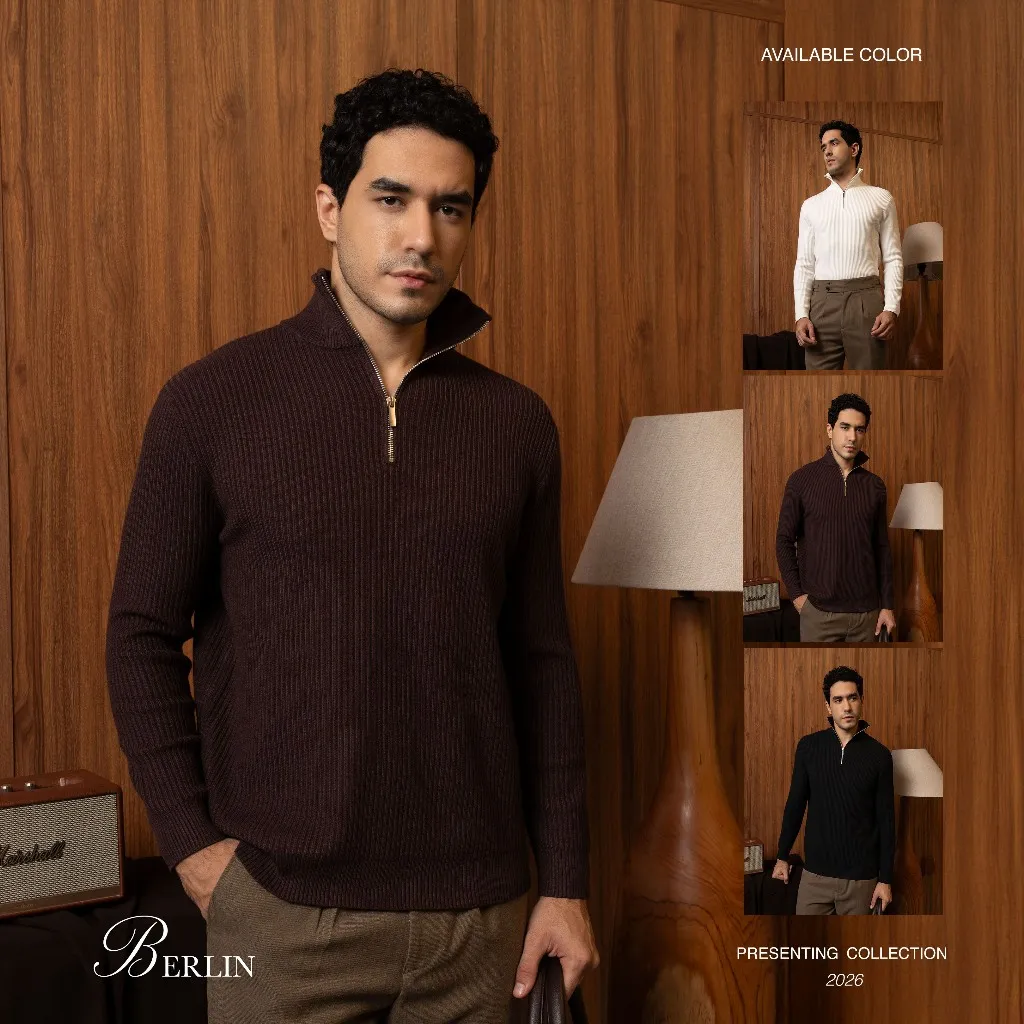 BALVEIN - Berlin Zip Up Sweater / Sweatshirt Pria