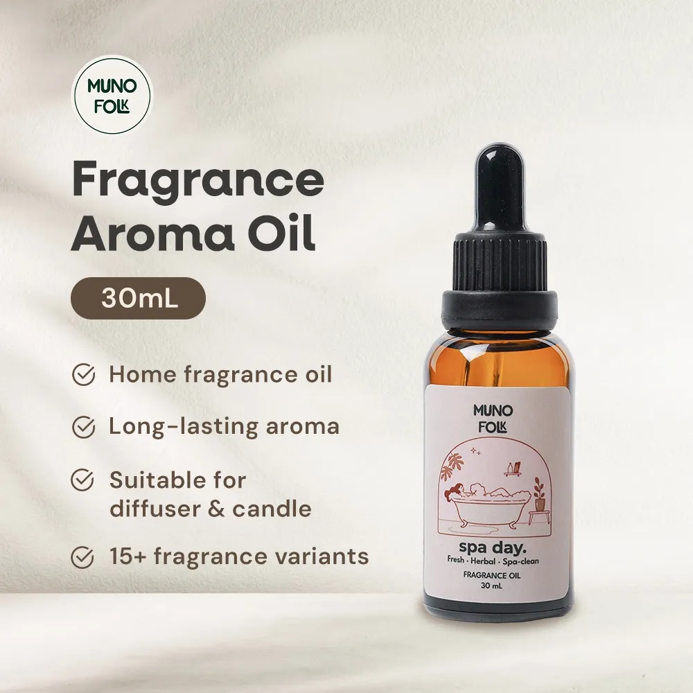 Muno Folk - Fragrance Oil Aroma 30 mL | Pengharum Ruangan Tahan Lama Fragrance Diffuser Humidifier
