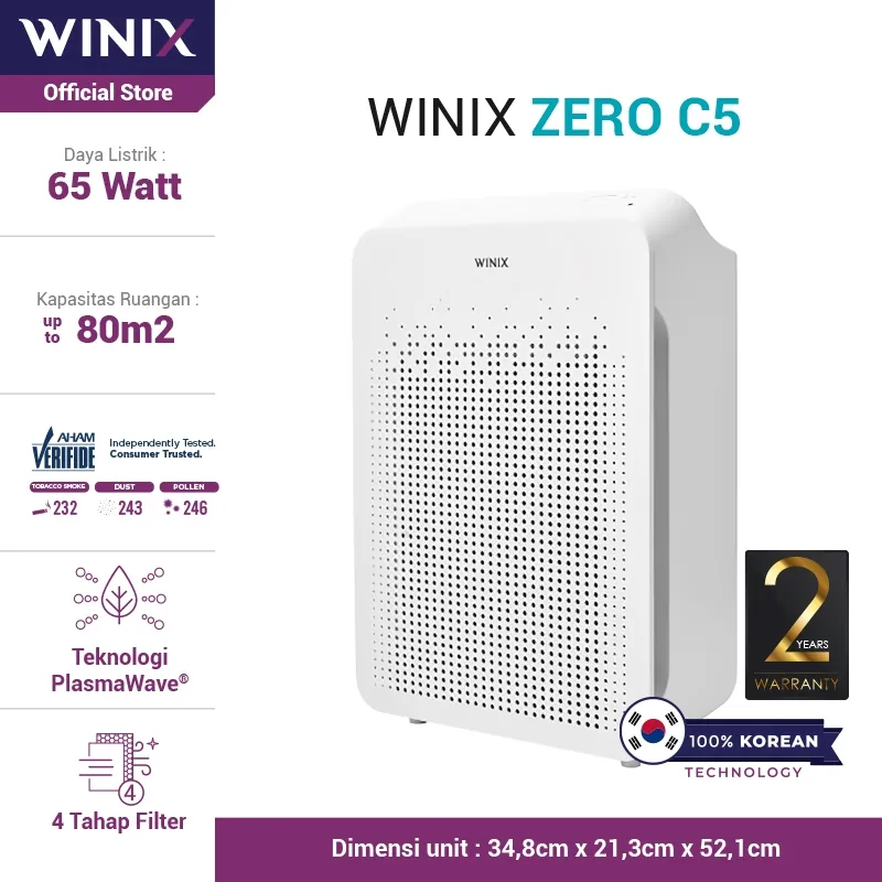 Winix Zero C5 Smart WiFi Air Purifier / Pembersih Udara