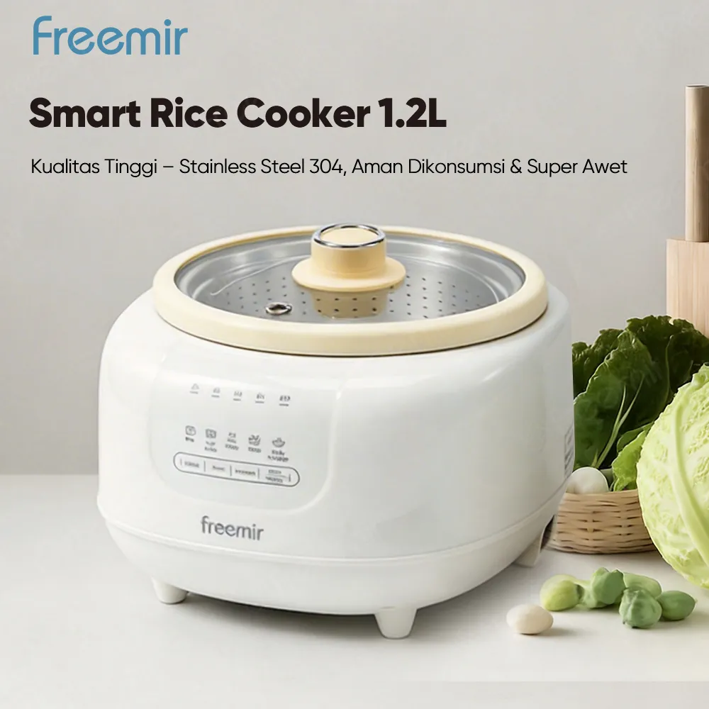 Special free hadiah New 2026 freemir Slow Rice Cooker Digital 1.2L Low Sugar Magic Com MPASI Bayi
