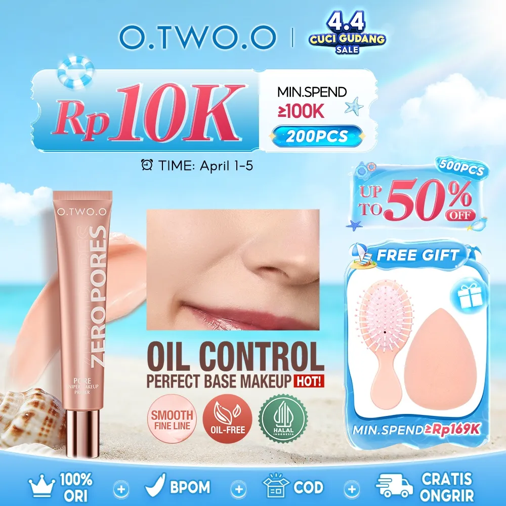 O.TWO.O Face Makeup Primer Invisible Pore Soft Base Makeup Cream