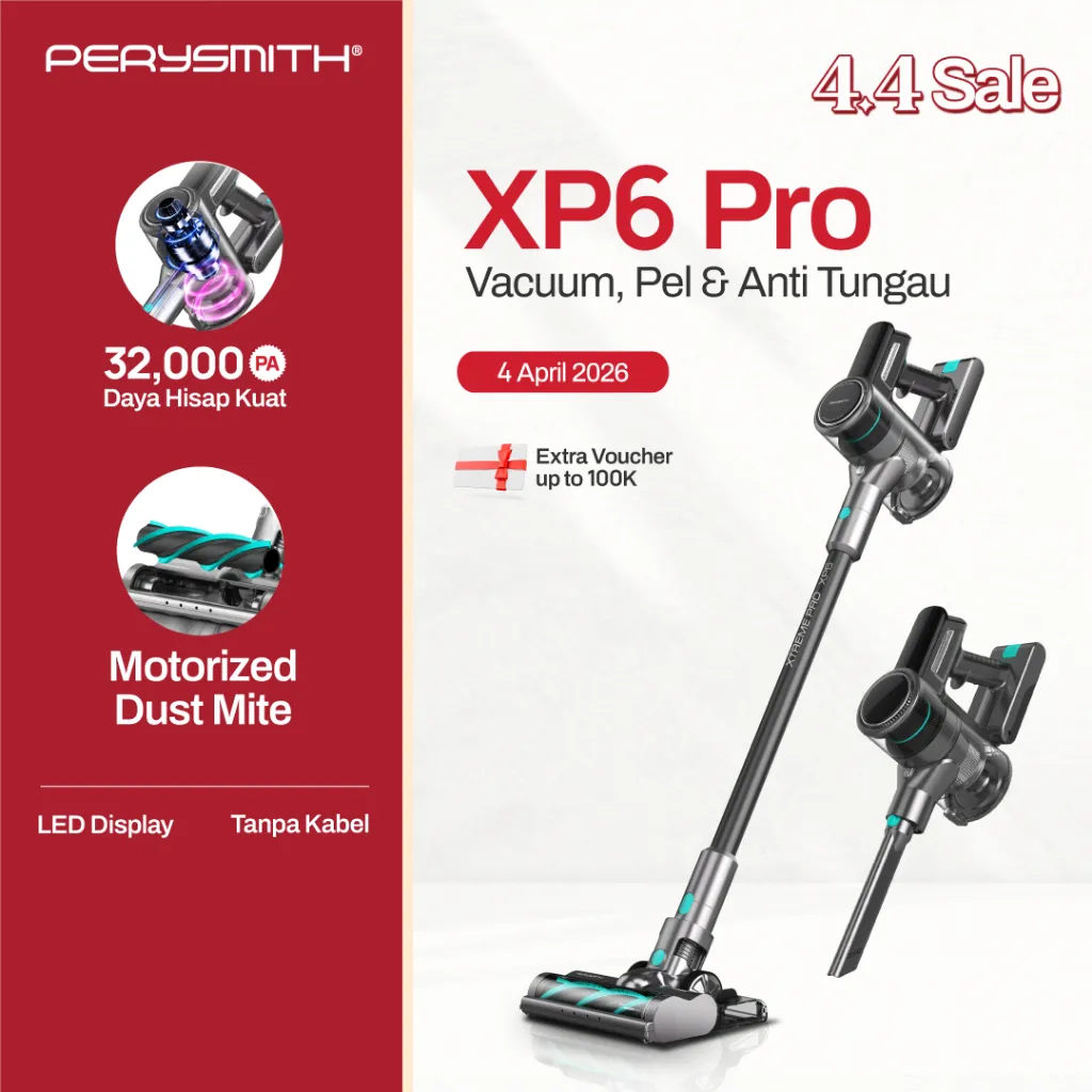 PerySmith XP6 Pro Cordless Vacuum Cleaner Perysmith Handheld 3 in1 Vacum Cleaner Portable Penyedot Debu Tanpa Kabel Vakum