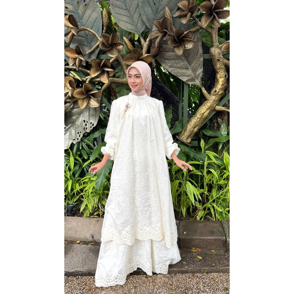 ARUMI KURUNG LONG DRESS FLOWERY - FULL FURING