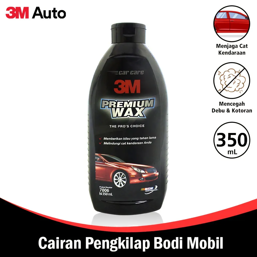 3M Auto Pengkilap Body Mobil/Motor 350 ML Liquid Car Wax 3M-7006