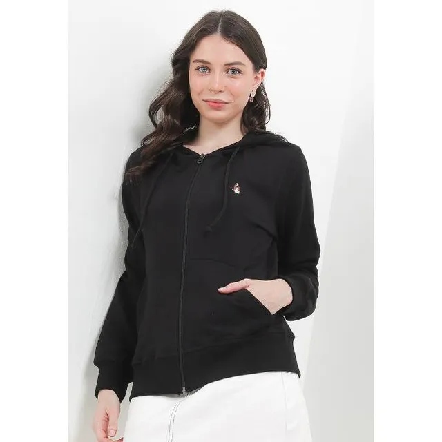 Hush Puppies Hoodie Wanita Bsc Kaina Black
