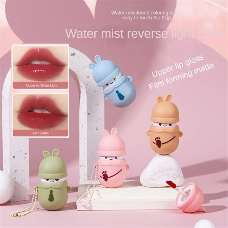 Lipgloss Matte Candy Rabbit SwitchMode Airy Matte Lip Tint Gantungan Kunci lucu Unik Lipstik Gantungan Kunci Liptint Anti Razia