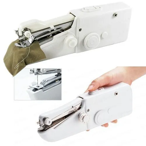 Mesin Jahit Genggam Mini Portable Sewing Machine Kit Stapless Spring