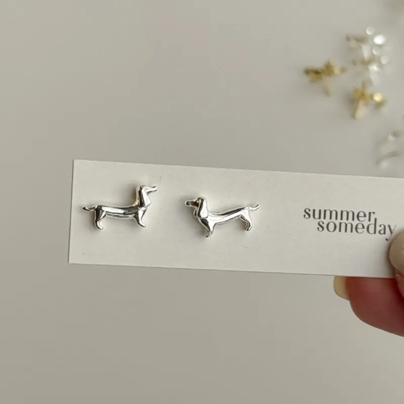 DACHSHUND stud earrings