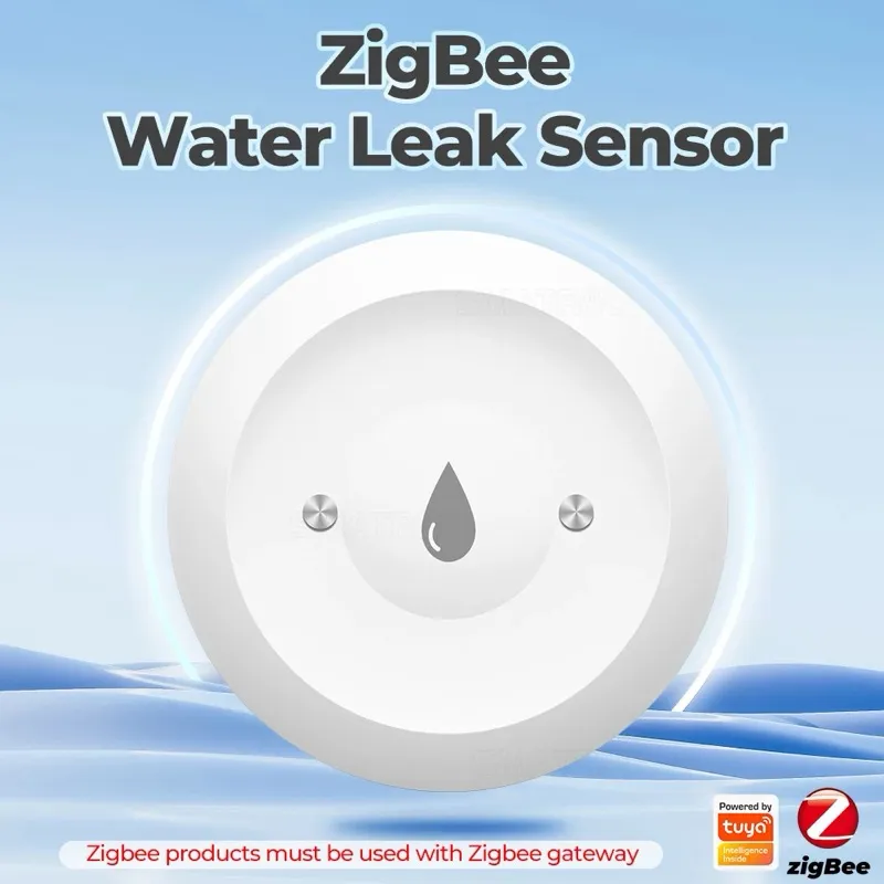 Smatrul Sensor Air Bocor Tuya Zigbee Water Leak Immersion Sensor Smart Life Leakage Sensor Water Linkage Alarm App Remote Monitoring Water Leak Detector | 2.022.0420 | SJ005-W-ZIG