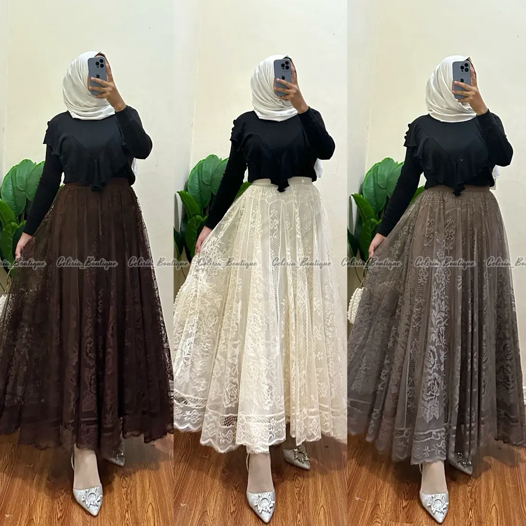 ROK TUTU BRUKAT PREMIUM REALPICT FURING PANJANG