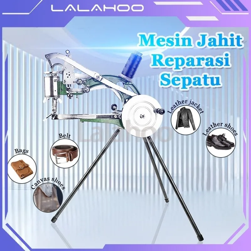 Mesin Jahit Reparasi Sepatu Manual 360° 0.6CM Jahit Sepatu/Kulit/Tas/Kain Mesin Tambal Sepatu Sewing Machine