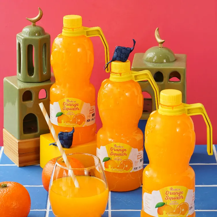 Binbon Sirup Orange 800 ML/ Botol Orange Squash Sirup Jeruk