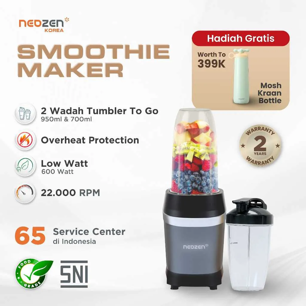 Neozen Multifunctional Blender Smoothie Maker Titanium Blade 600watt