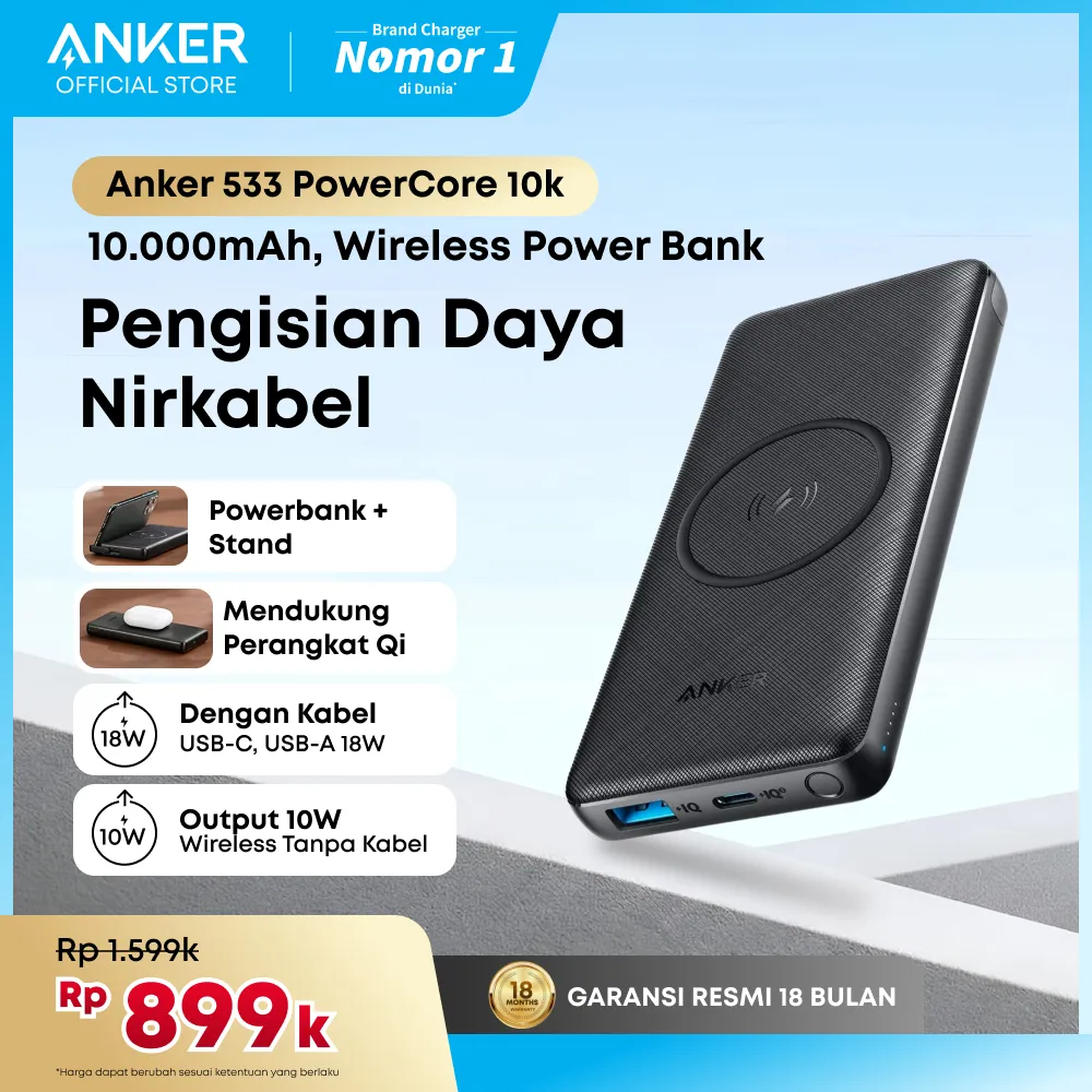 PowerBank Wireless Anker PowerCore III Sense 10.000 mAh - A1617