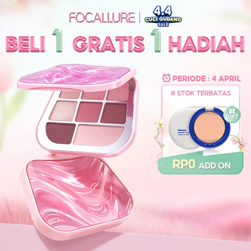 FOCALLURE 8-color Eyeshadow Palette Matte Shimmer High Pigment Silky Texture