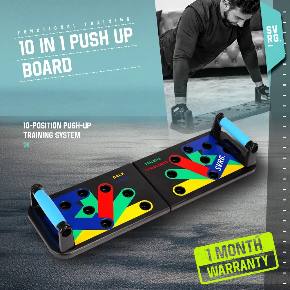 SVRG 10in1 Push Up Board Home Fitness Alat Bantu Papan Stand PushUp