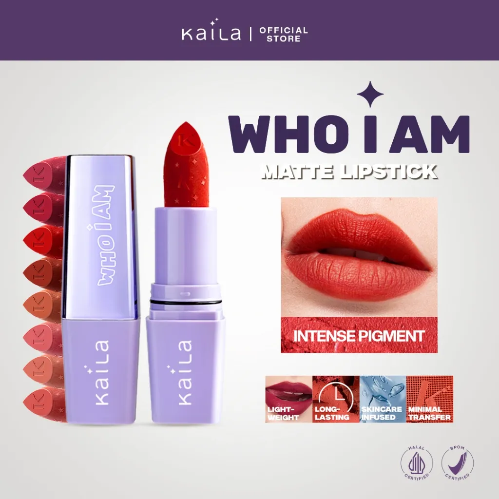 Kaila Beauté Who I Am Matte Lipstick - Longlasting Non-Drying