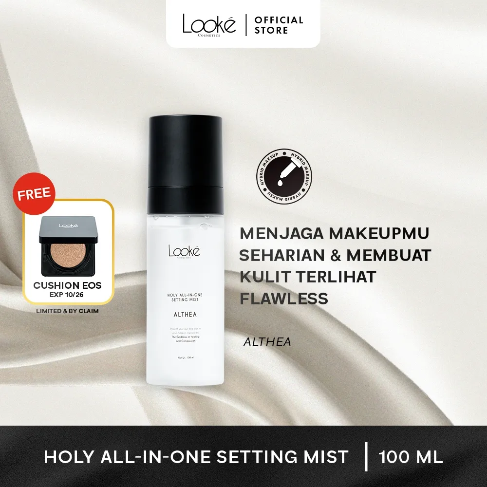 Looke All-In-One Setting Mist (100 ml) - Setting Spray untuk Makeup Tahan Lama