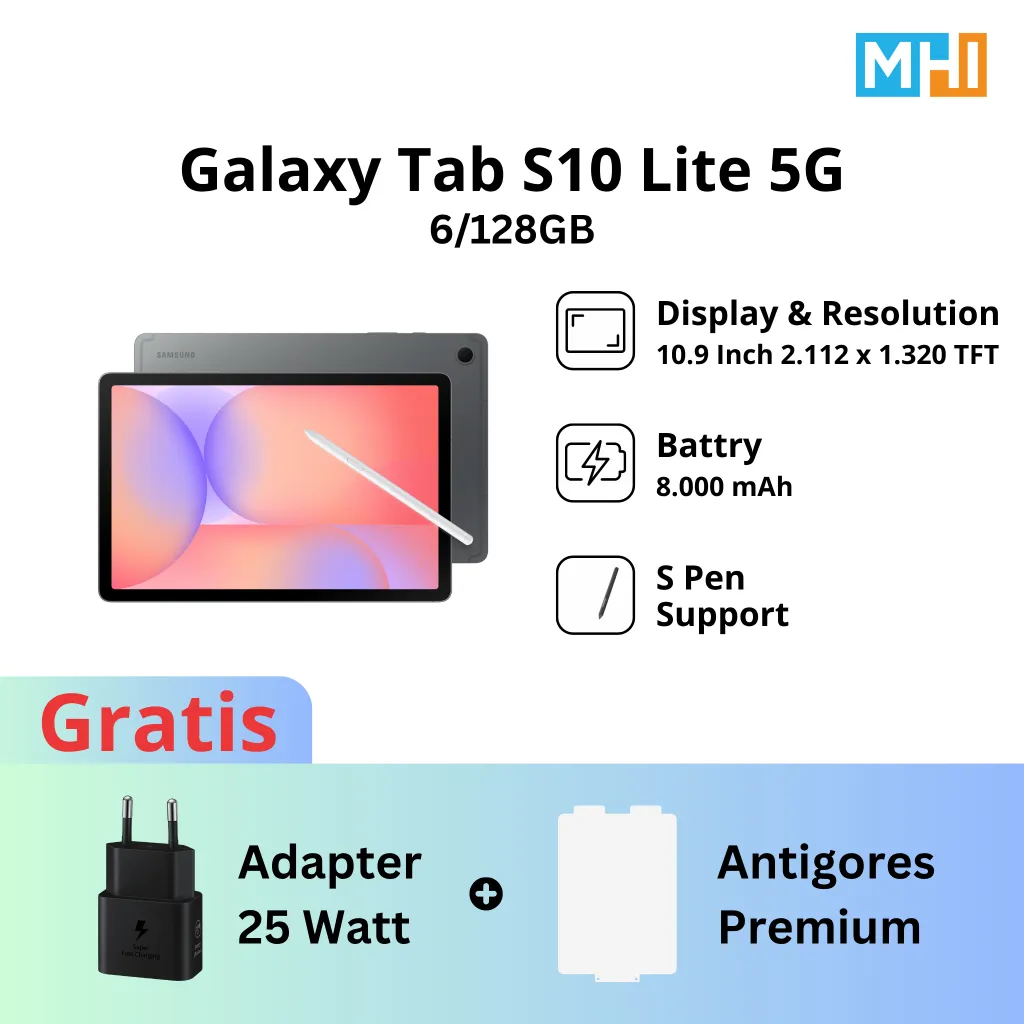 Samsung Galaxy Tab S10 Lite WiFi 6/128GB Tablet AI
