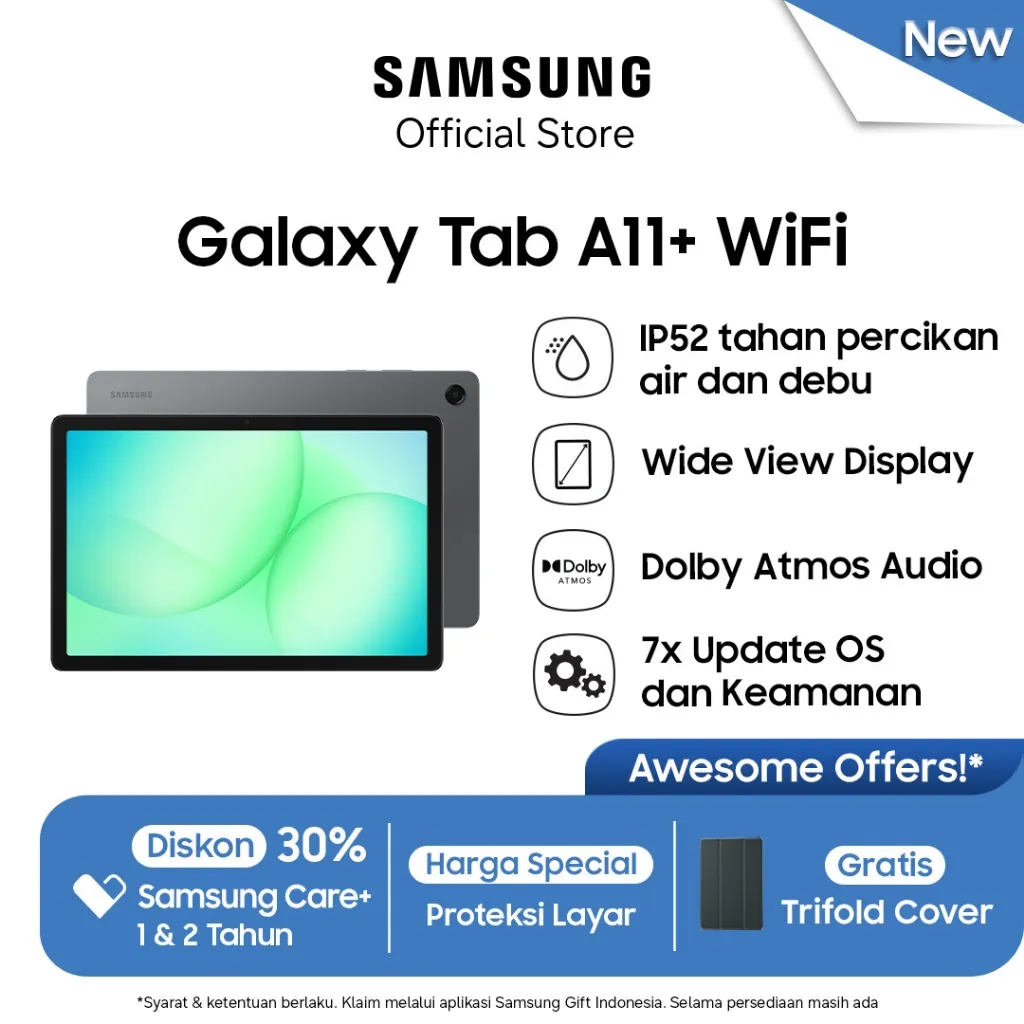 Samsung Galaxy Tab A11+ Wifi 6/128GB - Gray