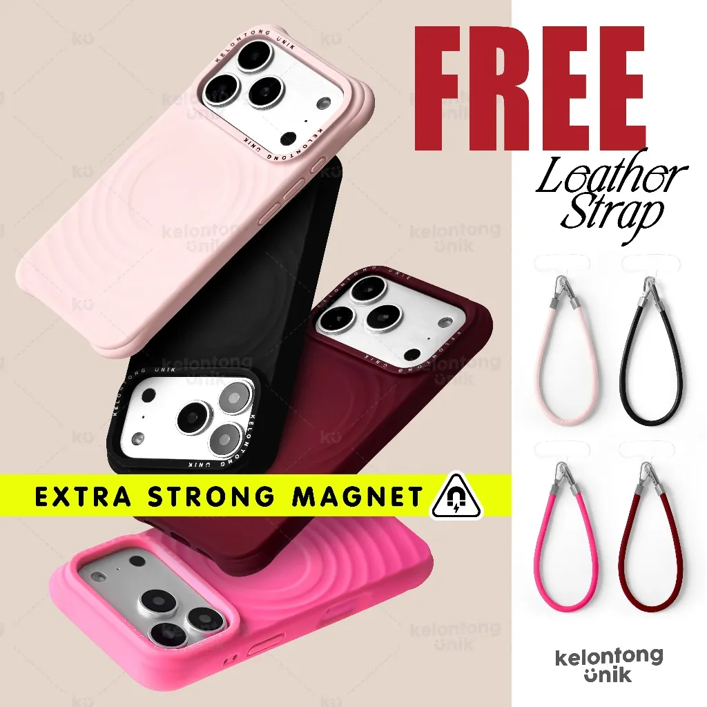 [FREE STRAP] KELONTONG UNIK | [Exclusive] ORIGIN PRO Silicone Magsafe Case Suede Velvet Magnetic EXTRA STRONG MAGNET - Hardcase/ Softcase Casing HP for iPhone 11 12 13 14 15 16 17 PRO PROMAX PLUS ,CIMO
