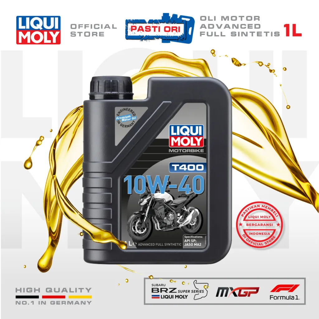 Liqui Moly Motorbike T400 10W-40 1L - Oli Motor 48331