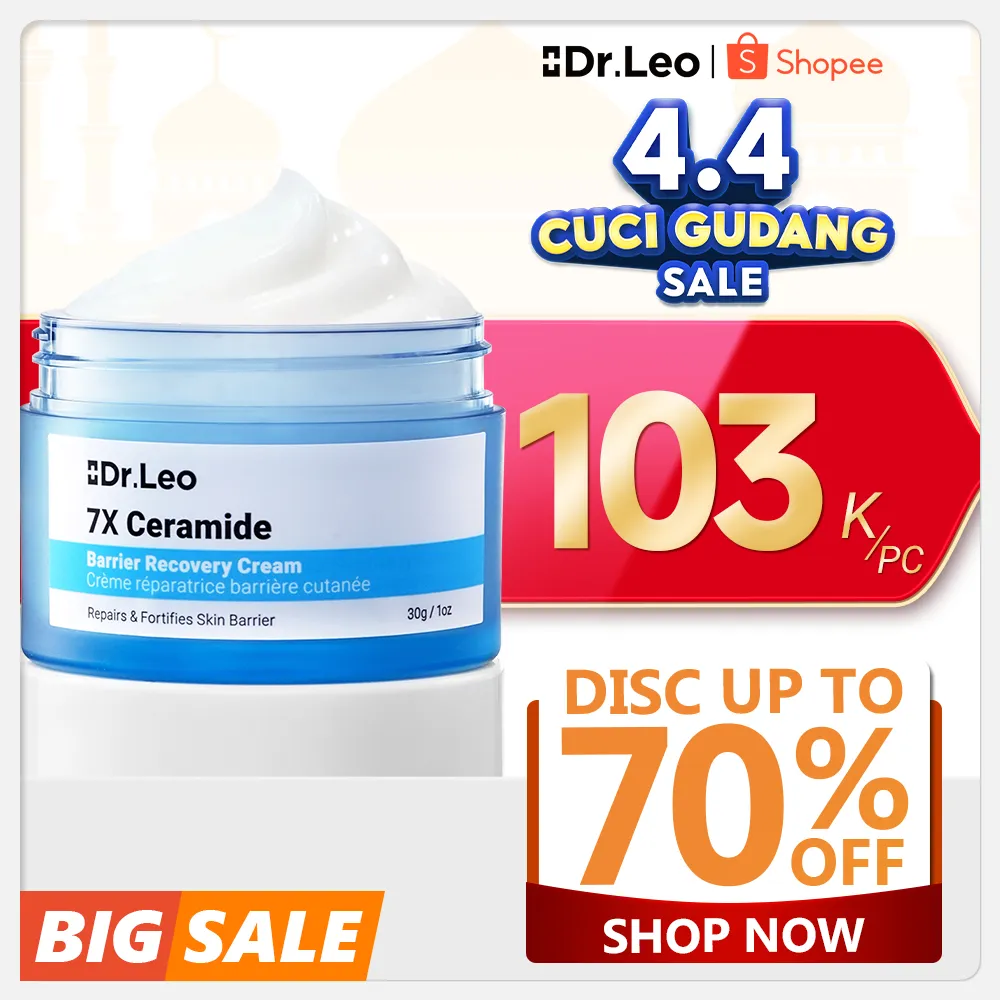 Dr.Leo 7X Ceramide Barrier Recovery Cream Facial Moisturizer Day Cream Night Cream Pelembab Wajah Cream