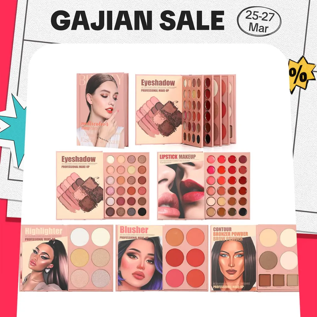 IGOODCO (IG3110) Multi warna cahaya tinggi matte blush hari libur hadiah ulang tahun multi warna bayangan mata buku make-up