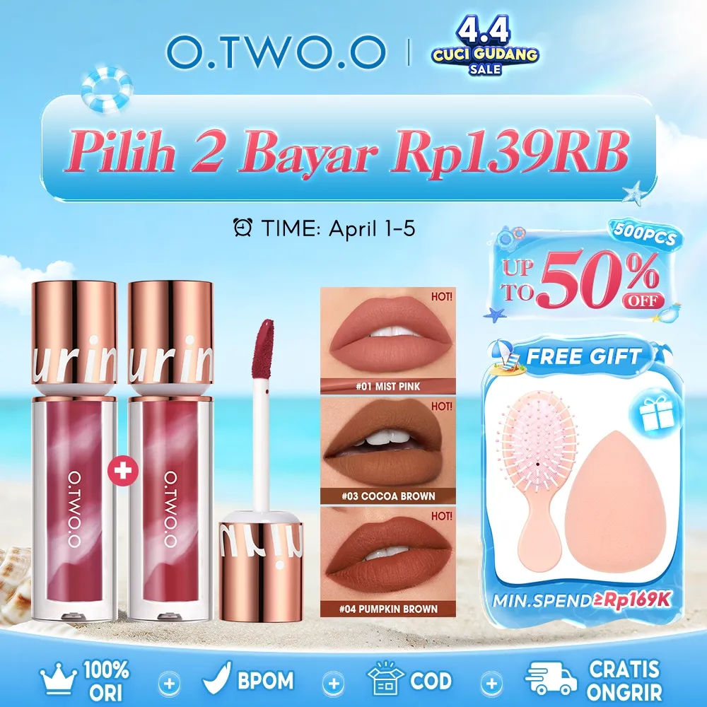 O.TWO.O Superstay Matte Ink Liquid Long Lasting Waterproof Matte Lipstick Lipcream Make Up Transferproof Tahan 16 Jam