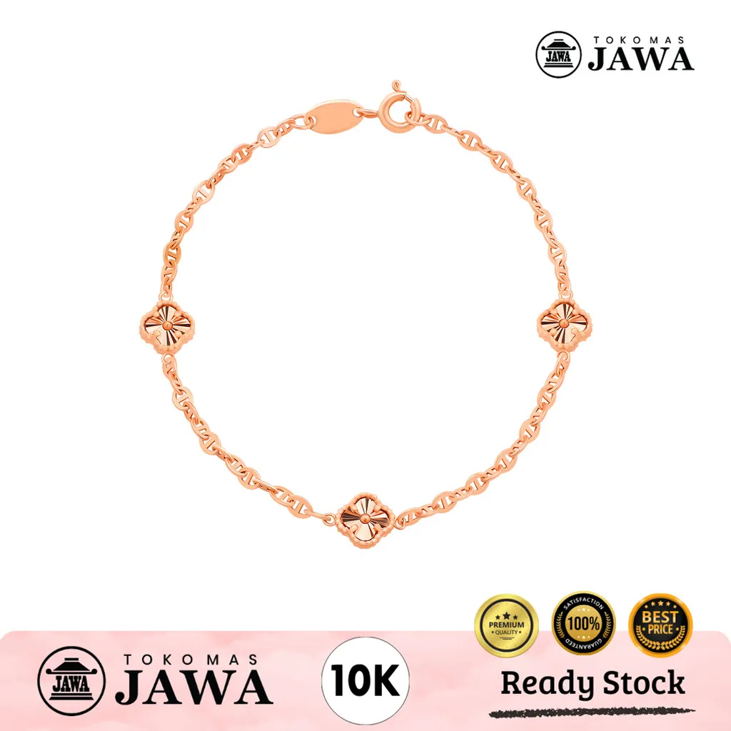 Gelang Bracelet Emas Hollovia Minisi Kadar 10 Karat Toko Mas Jawa