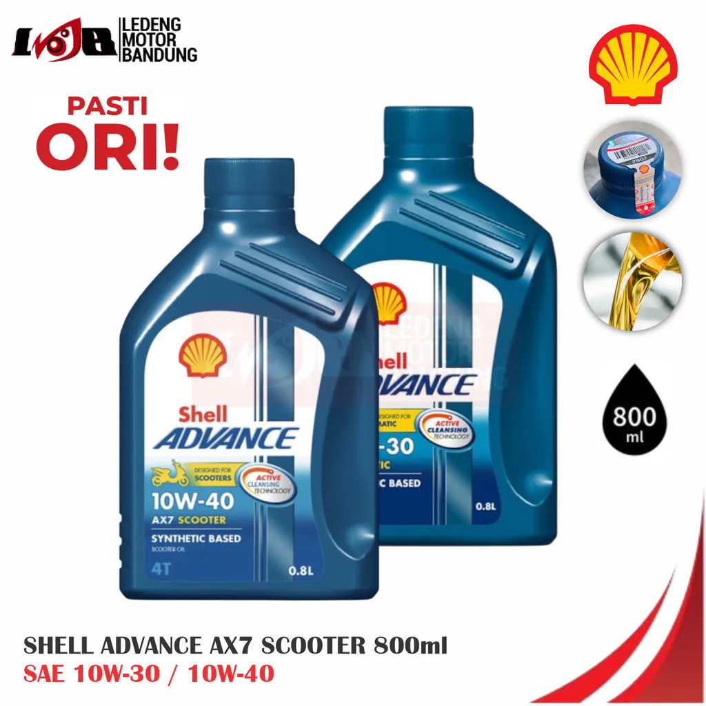 Oli Shell Matic Advance AX7 Scooter 10W30 10W40 Motor Matik