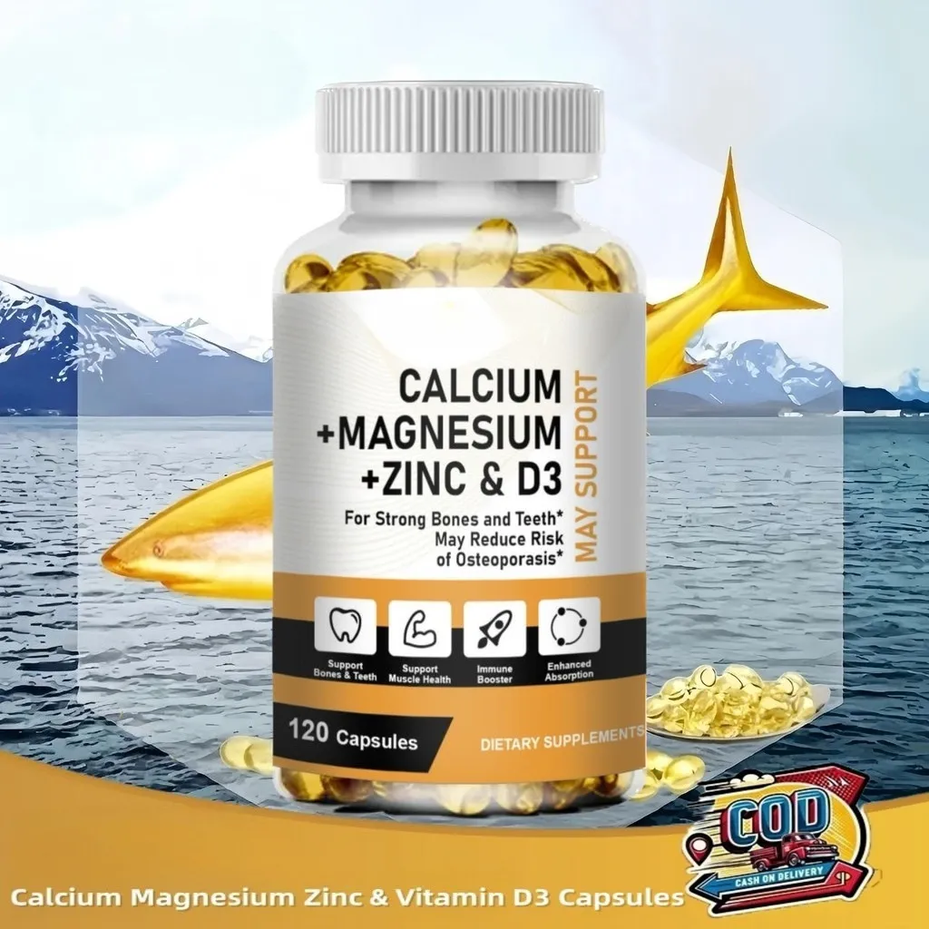 Calcium Magnesium Zinc & Vitamin D3 Capsule 120pcs -Calcium Magnesium Zinc & Vitamin D3 Kapsul
