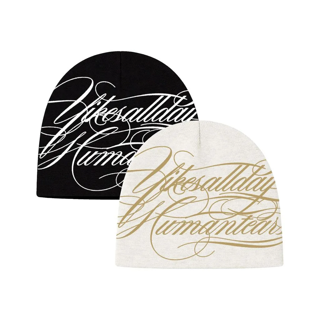 BEANIE HAT | PROOF | BLACK | OFF WHITE | YIKESALLDAY
