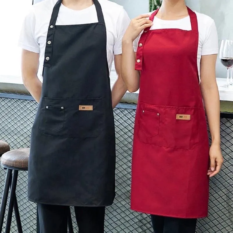 Apron Waterproof Celemek Masak Dapur Pria Wanita  Chef Pelayan Cafe waiter Original Handmade