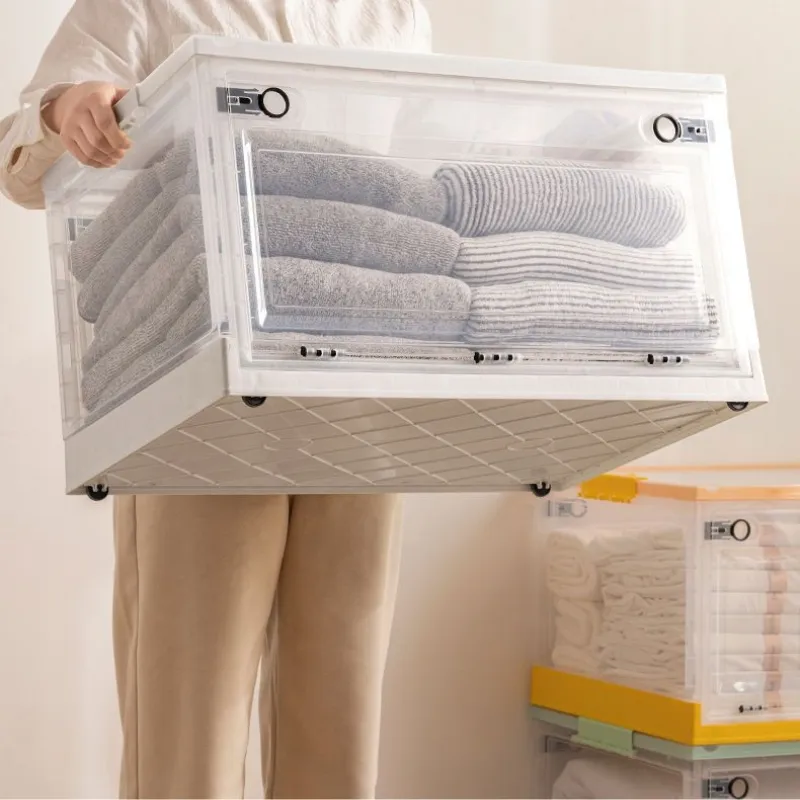 <NEW_HOT> Dibuat dengan indah kotak penyimpanan Transparan Plastik Storage box Rumah Modern besar organizer box Box penyimpanan serbaguna:Mainan , Buku, Pakaian, Kebutuhan sehari-hari box storage