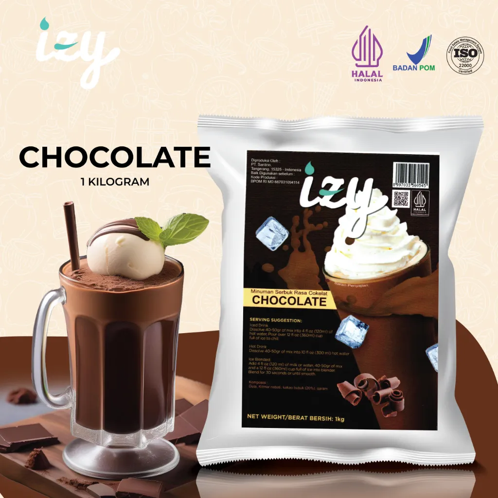 Izy Powder Drink Chocolate - Bubuk Minuman Cokelat