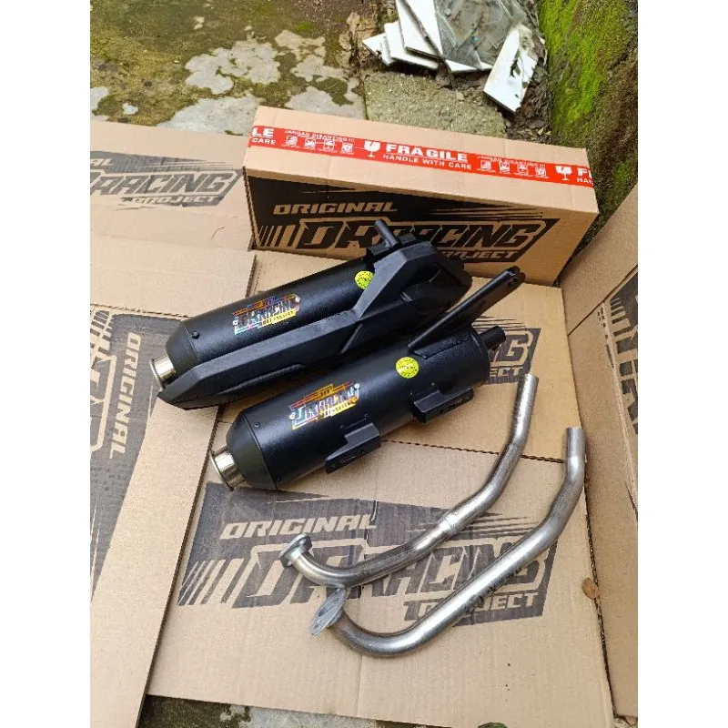 TERMURAH!! ORIGINAL Knalpot Standar racing Beat Vario Scoopy Aerox Pcx Mio Nmax Dll Suara ngebas adem DR RACING KNALPOT KENOCHI