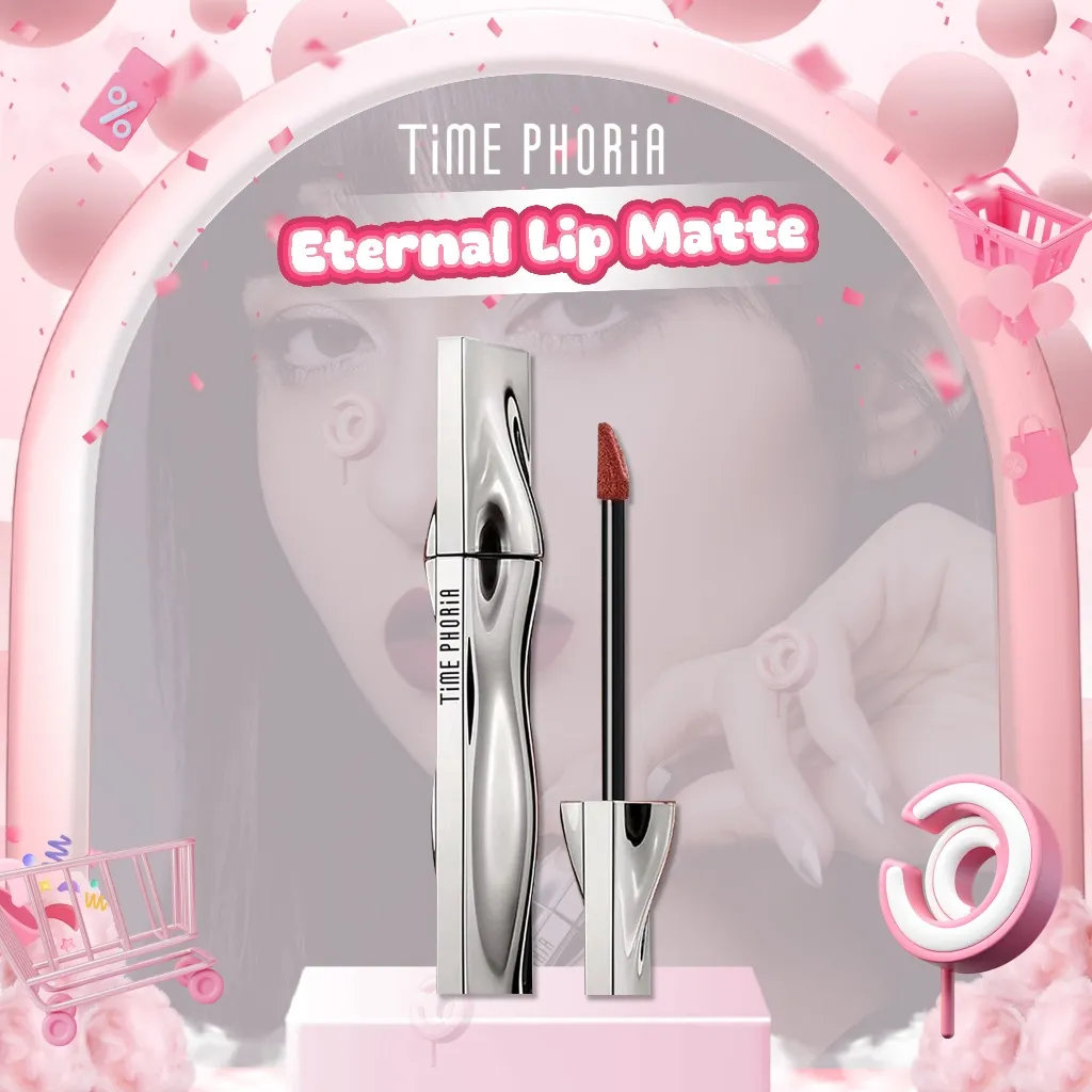 TIME PHORIA - ETERNAL LIP MATTE ( 4 ml ) - Lip Matte 24 Hours Color Bold Matte Finish Timephoria