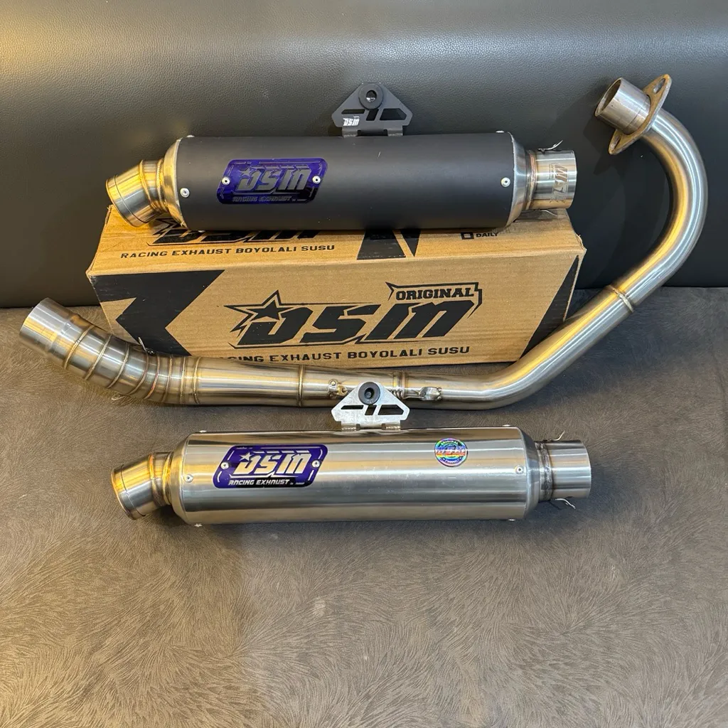 KNALPOT DSM JENONG BLACK&STENLIS MEGAPRO CB GL TIGER BENDING 35-38