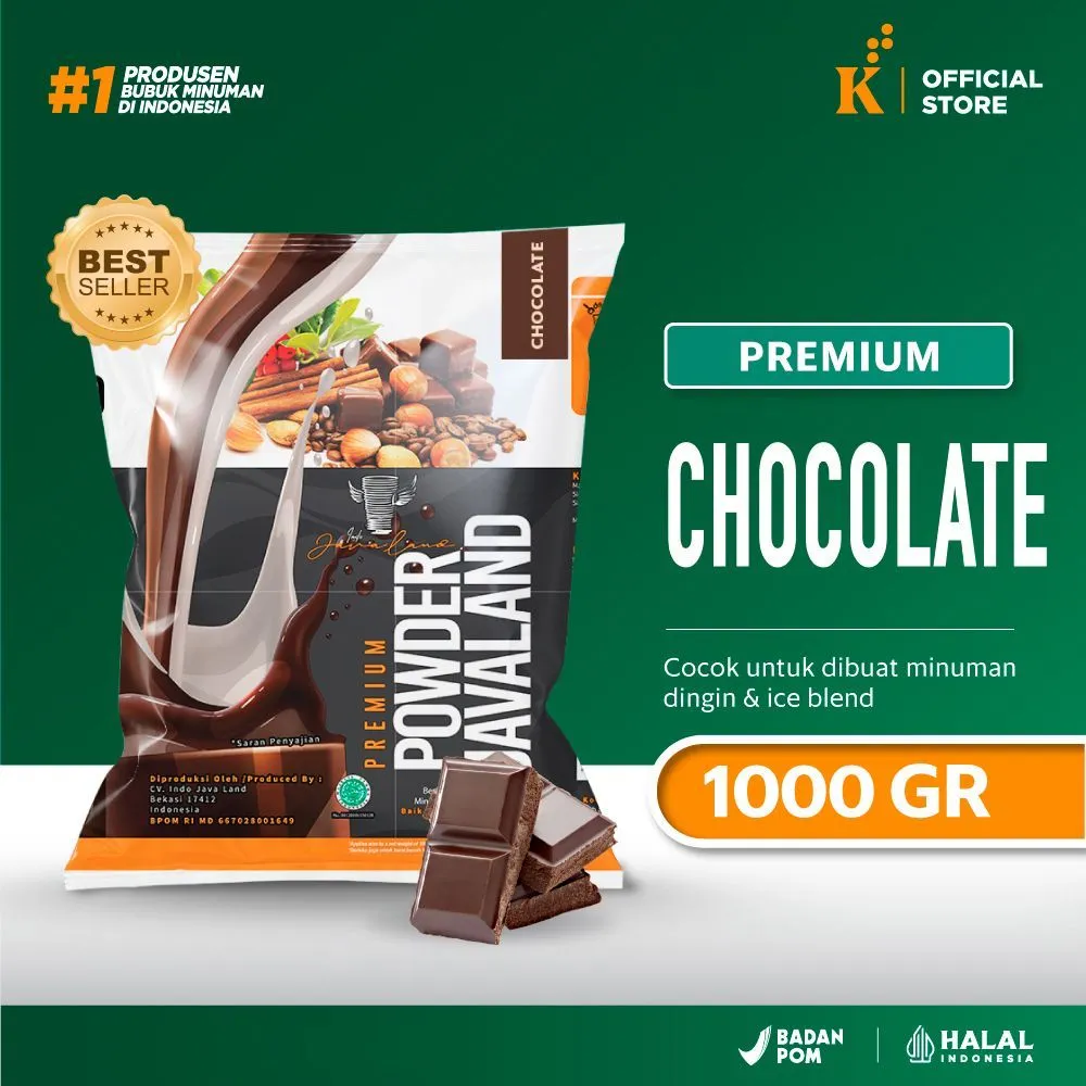 Bubuk Minuman Premium Chocolate / Coklat Javaland Grande 1kg