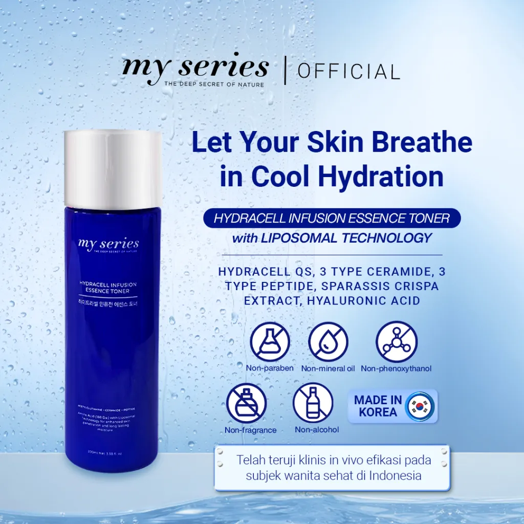 MY SERIES Hydracell Infusion Essence Toner 200ml Toner Wajah Melembabkan Wajah